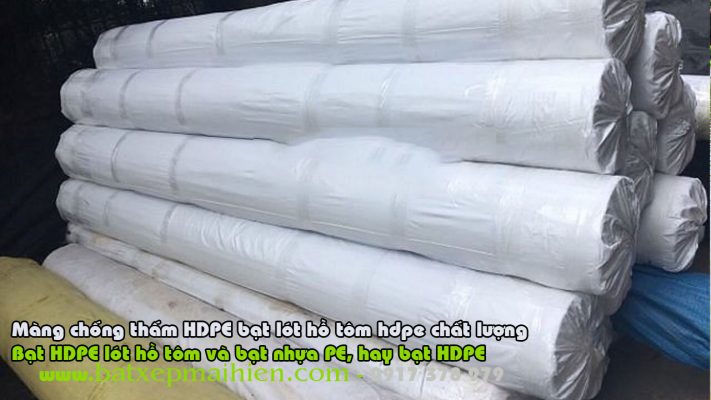 Thi công trọn gói lót bạt nhựa HDPE chống thấm cho ao hồ nuôi tôm cá