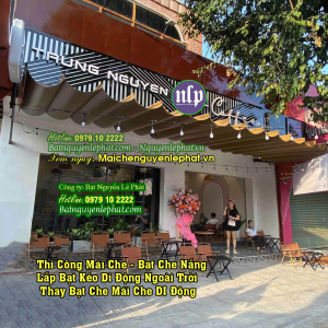 Thi công mái che quán cafe