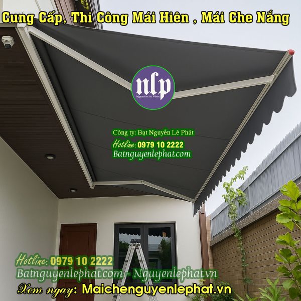 Lắp Mái Hiên Mái Xếp Bạt Che Nắng Tại Bình Dương