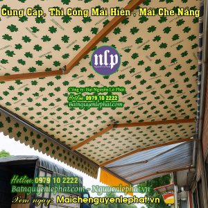 Mái hiên mái xếp, mái bạt tay quay