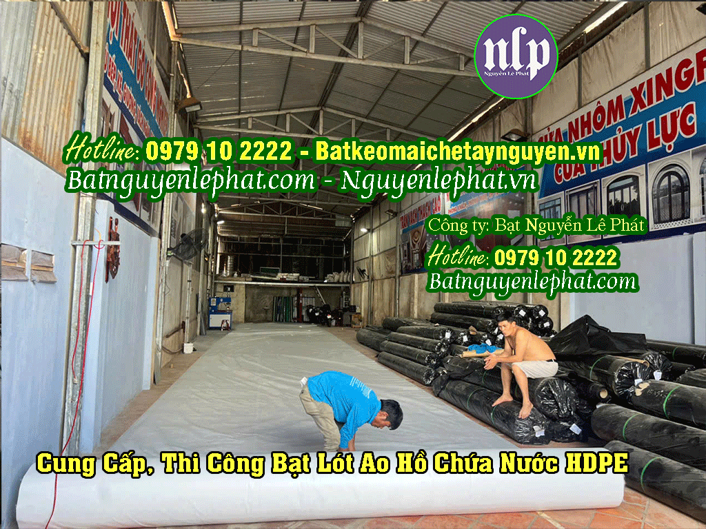 Chuyên lắp đặt bạt lót hồ theo yêu cầu tại Gia Lai